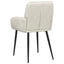 Spisestole 4 pcs Fløjl Cremefarvet 57 x 50 x 85 cm
