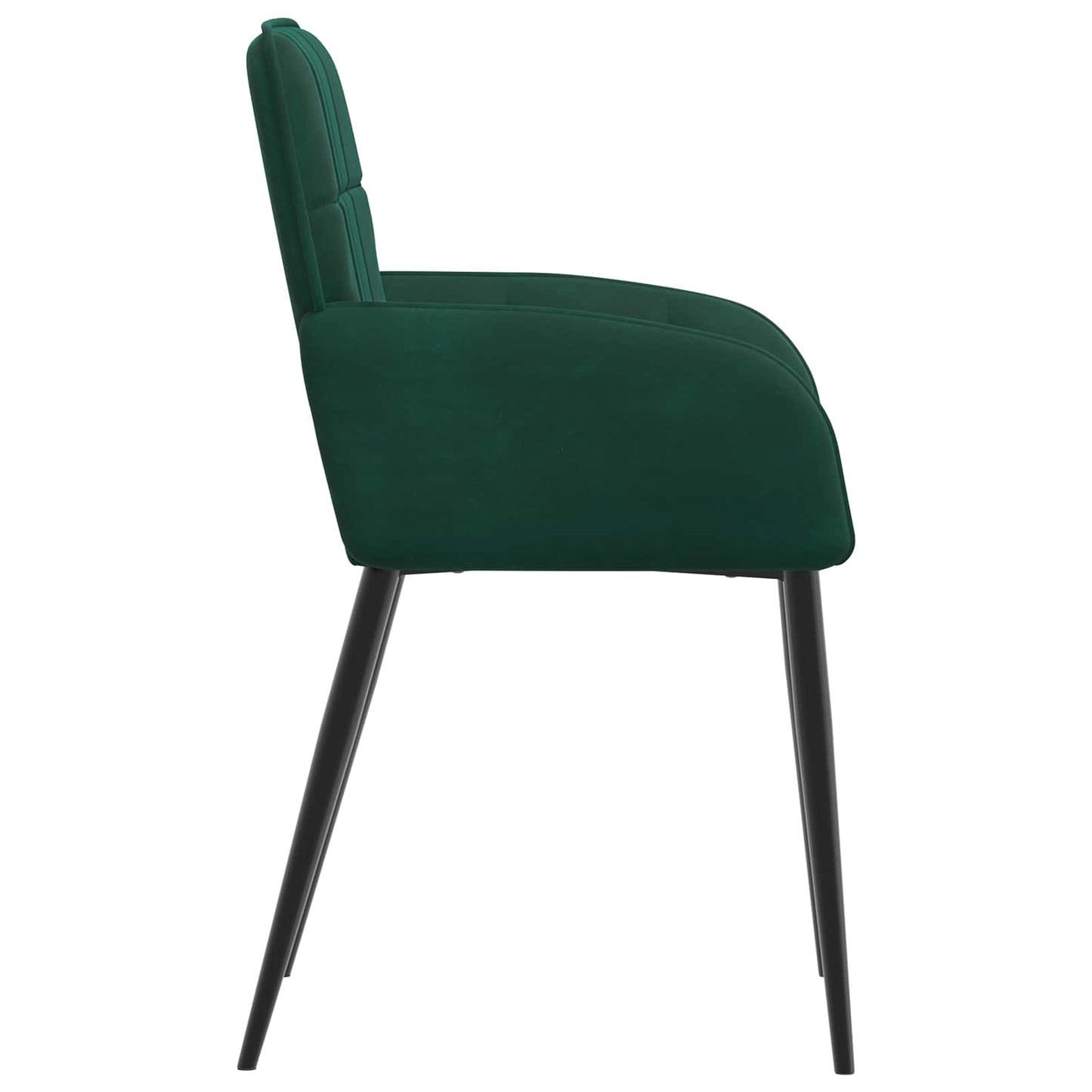 Spisestole 6 pcs Fløjl Mørkegrøn 57 x 50 x 85 cm