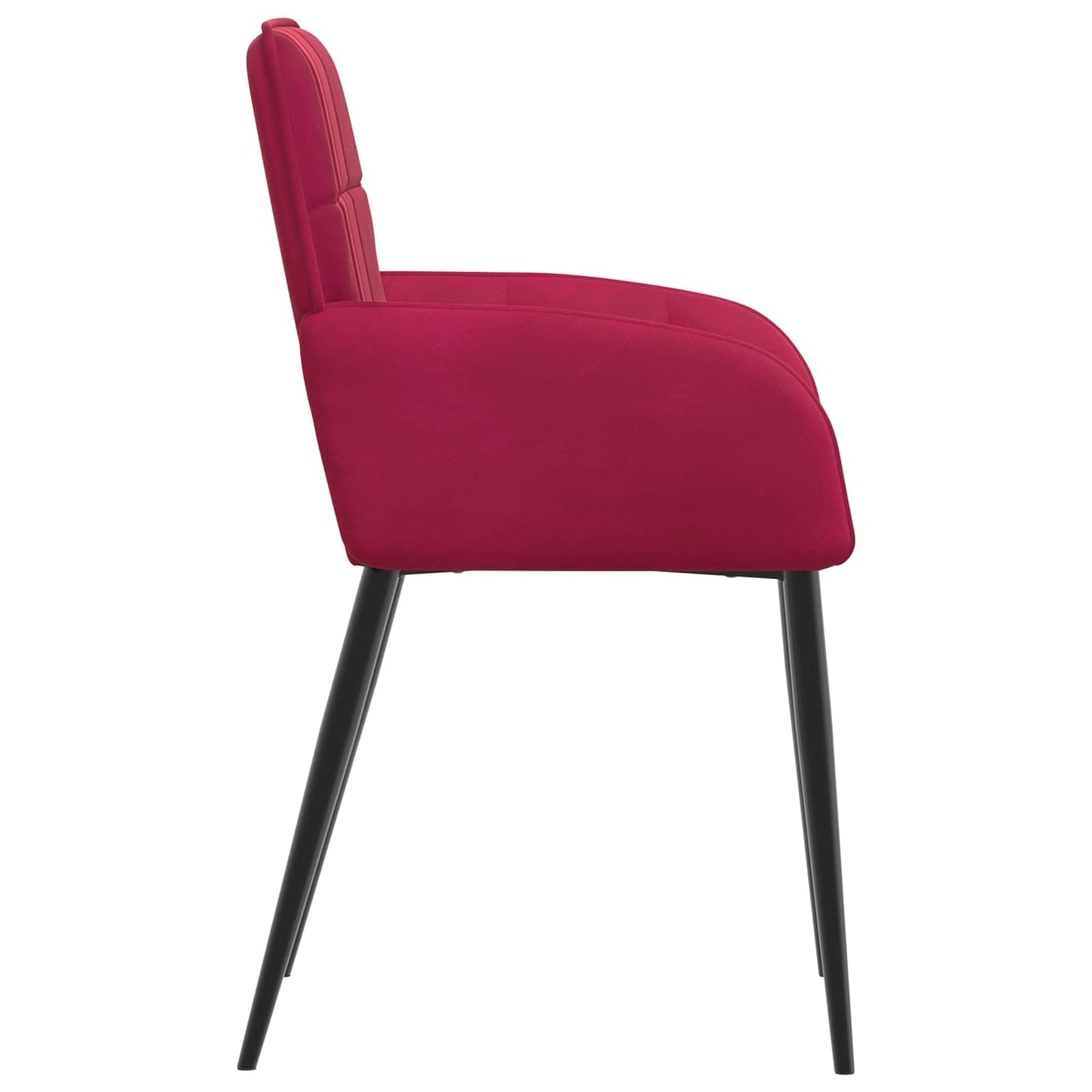 Spisestole 6 pcs Fløjl Vinrød 57 x 50 x 85 cm