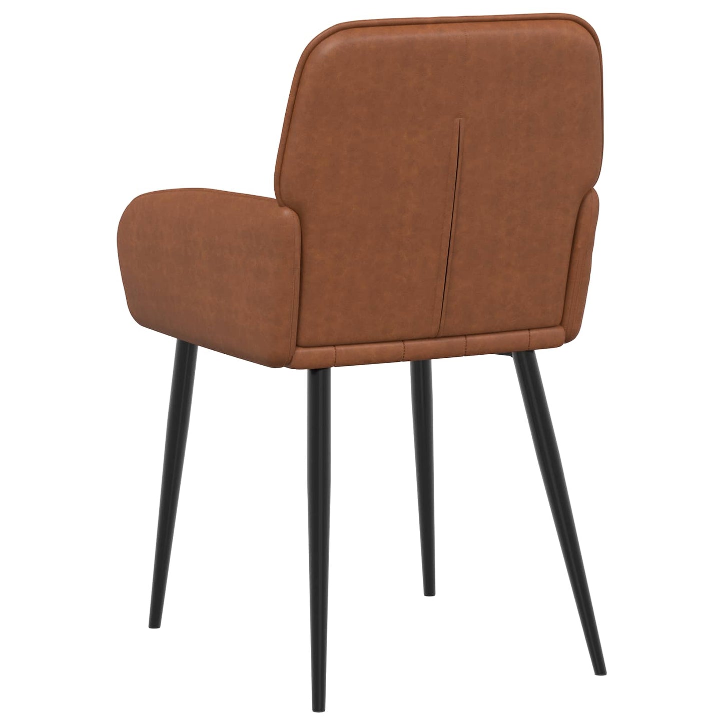 Spisestole 4 pcs Kunstlæder Brun 57 x 50 x 85 cm