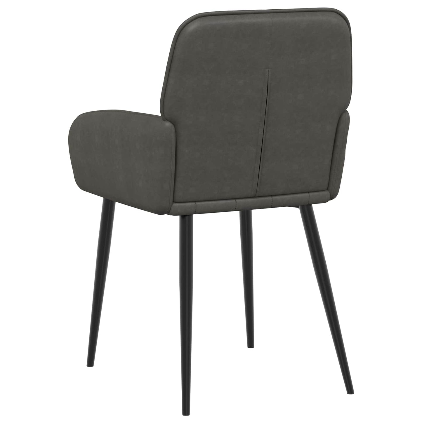 Spisestole 6 pcs Kunstlæder Sort 57 x 50 x 85 cm