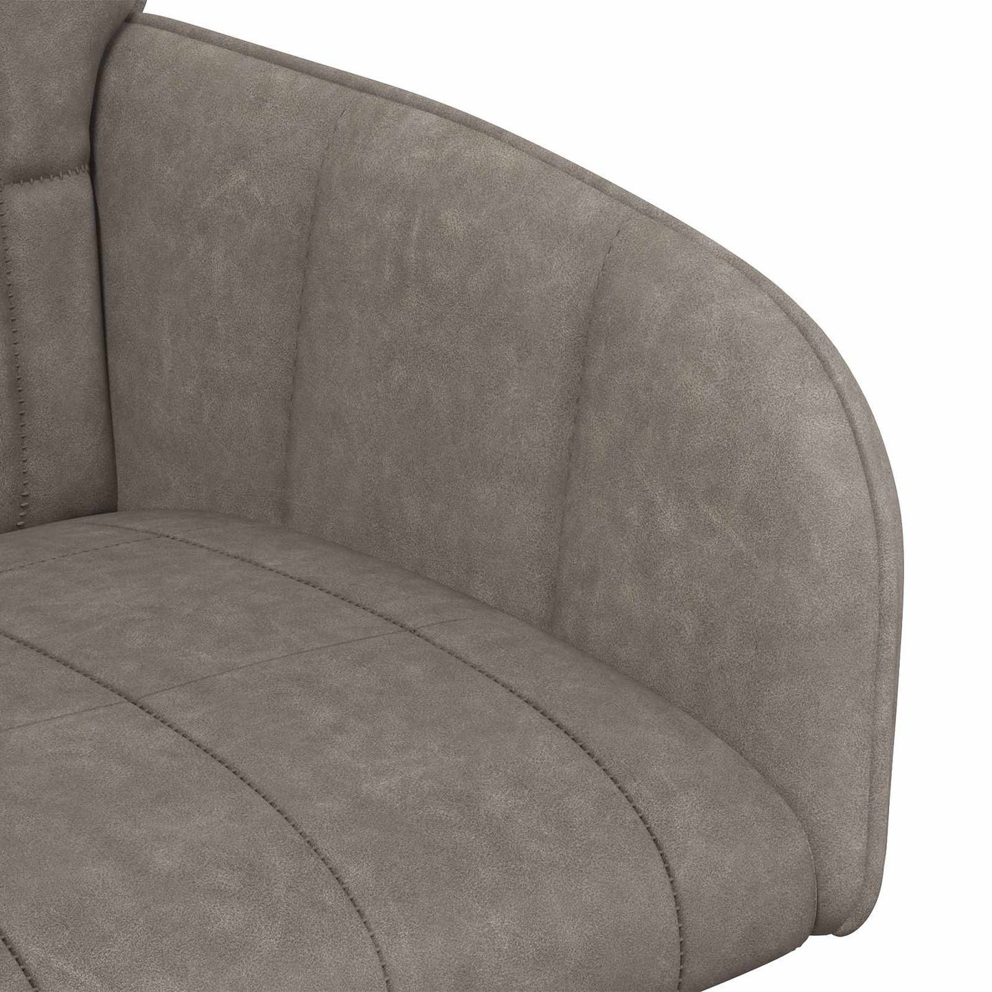 Spisestole 6 pcs Kunstlæder Grå 57 x 50 x 85 cm
