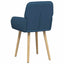 Spisestole 6 pcs Stof Blå 56,5 x 50 x 87,5 cm