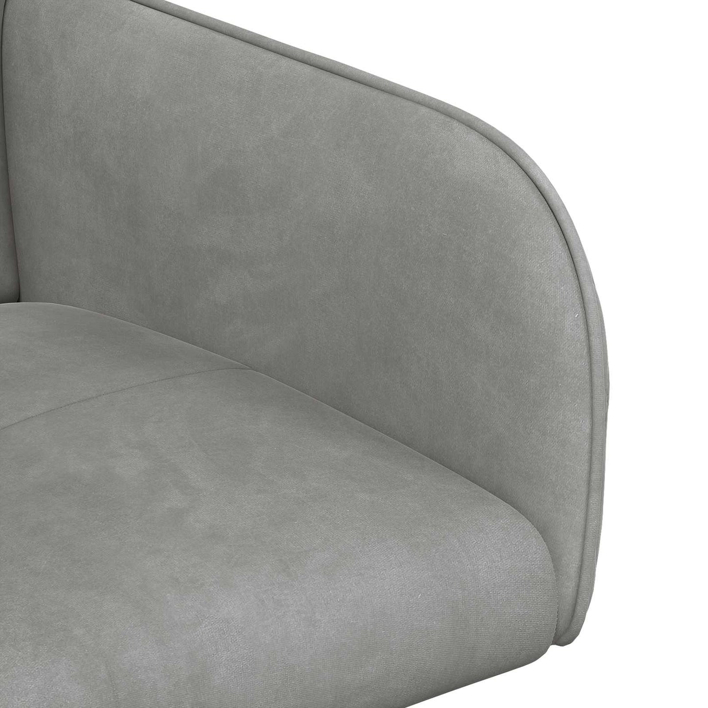 Spisestole 4 pcs Fløjl Lysegrå 59 x 56,5 x 86 cm