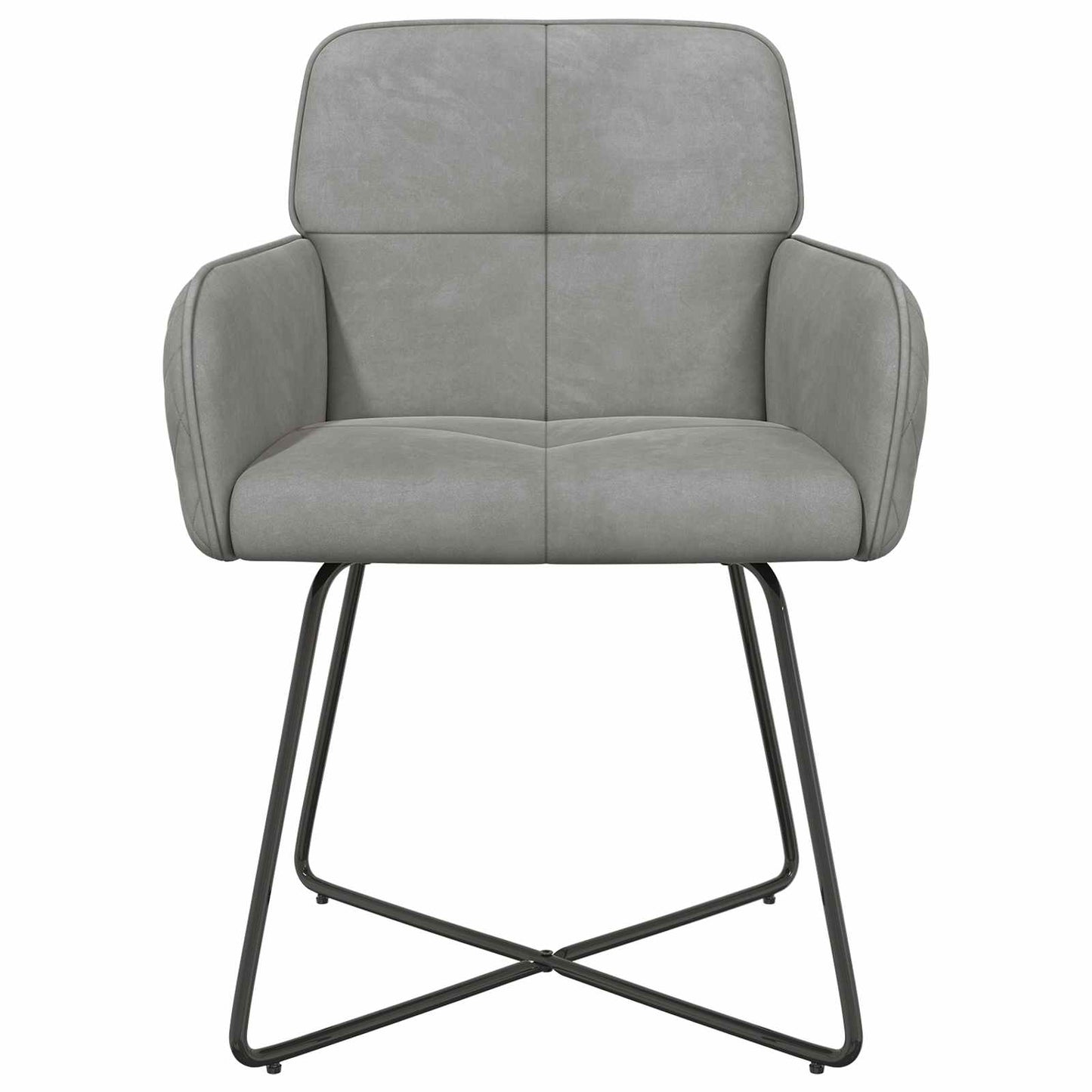 Spisestole 4 pcs Fløjl Lysegrå 59 x 56,5 x 86 cm