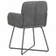 Spisestole 4 pcs Fløjl Mørkegrå 59 x 56,5 x 86 cm