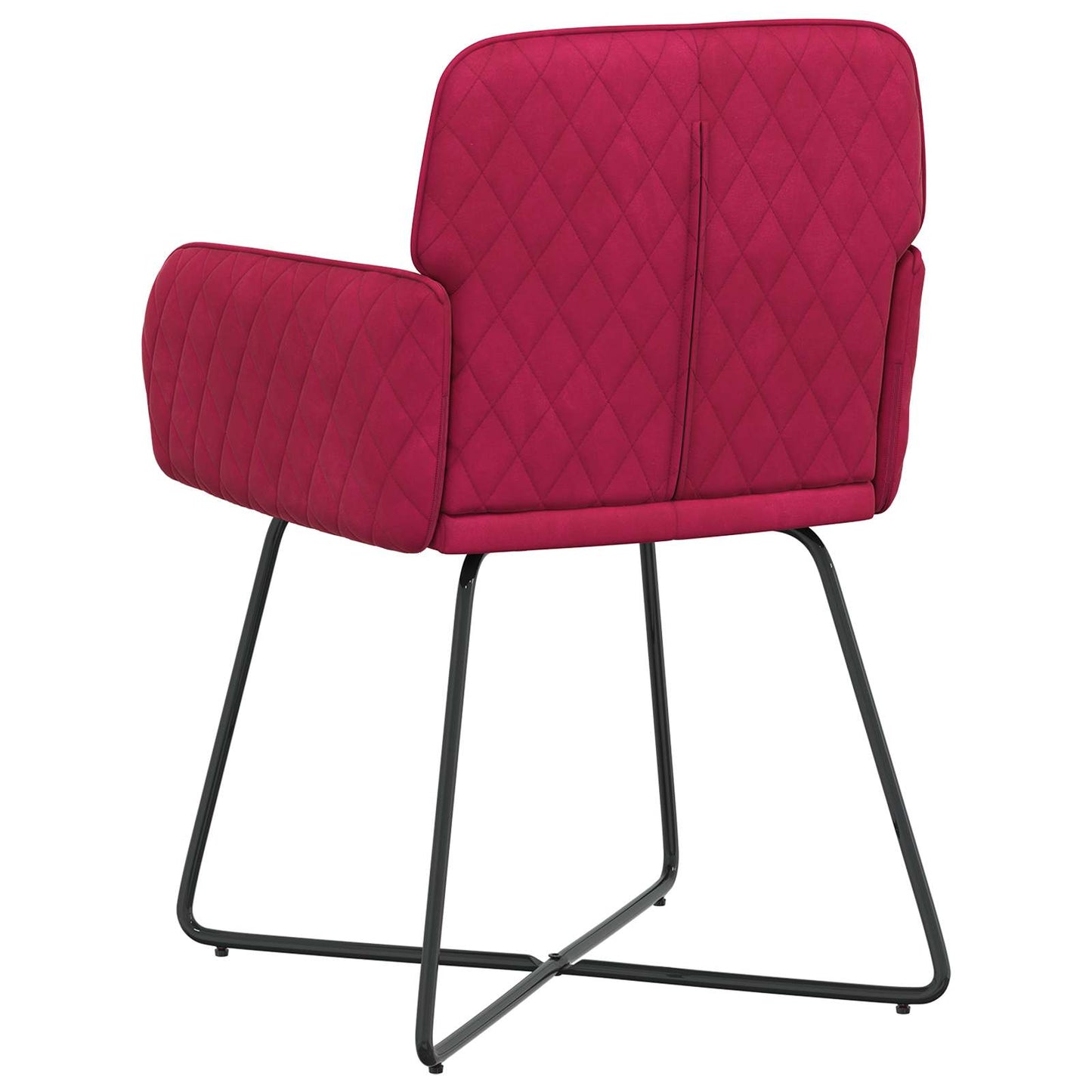 Spisestole 4 pcs Fløjl Vinrød 59 x 56,5 x 86 cm