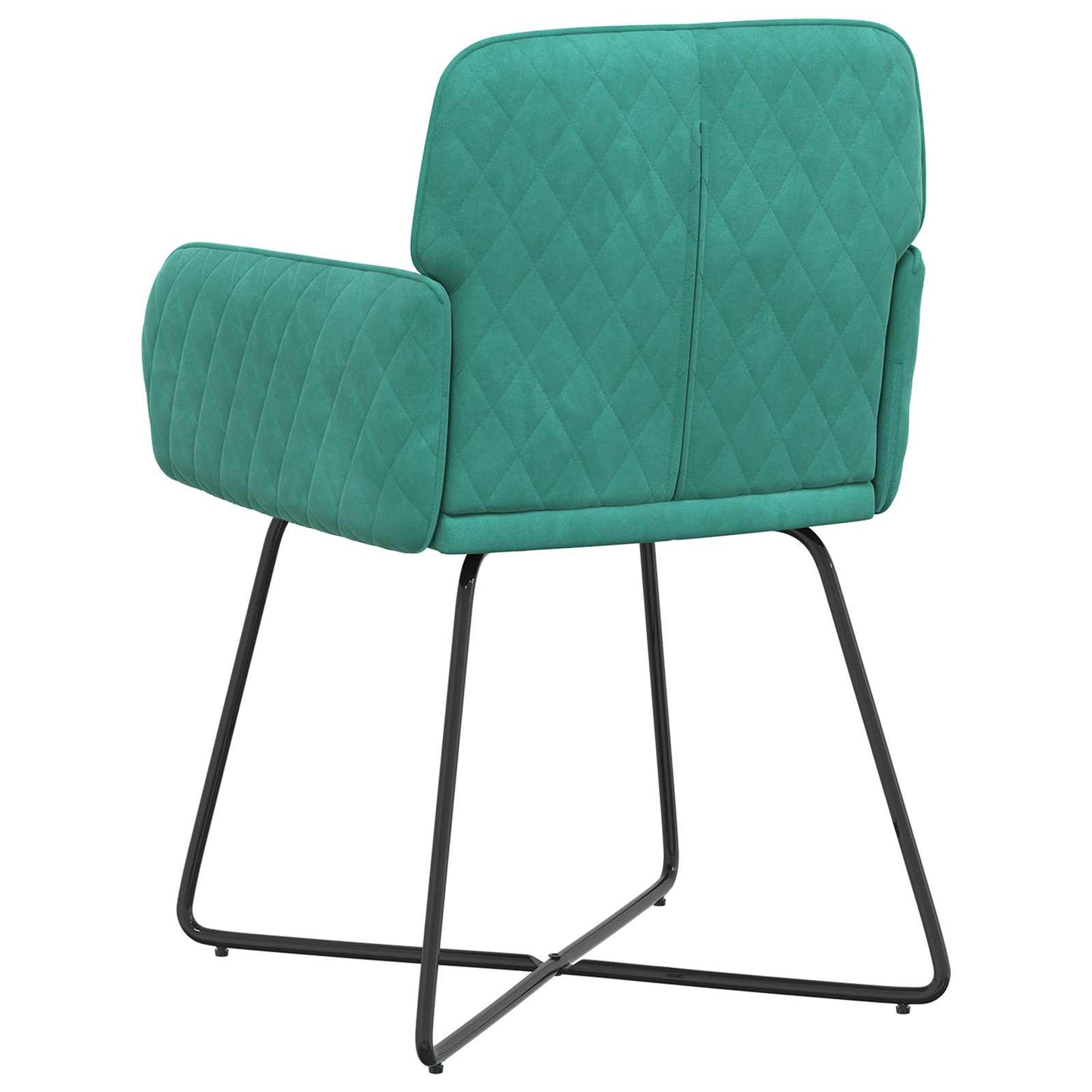 Spisestole 4 pcs Fløjl Turkis 59 x 56,5 x 86 cm
