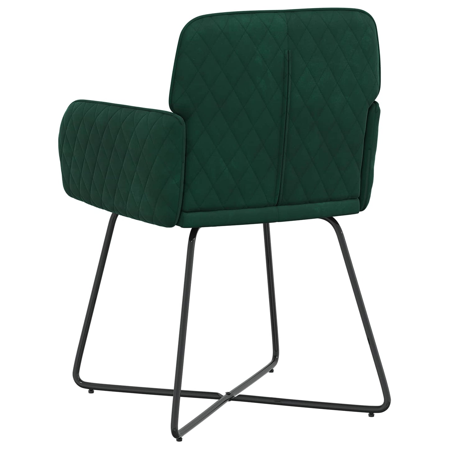 Spisestole 6 pcs Fløjl Mørkegrøn 59 x 56,5 x 86 cm