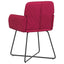 Spisestole 6 pcs Fløjl Vinrød 59 x 56,5 x 86 cm