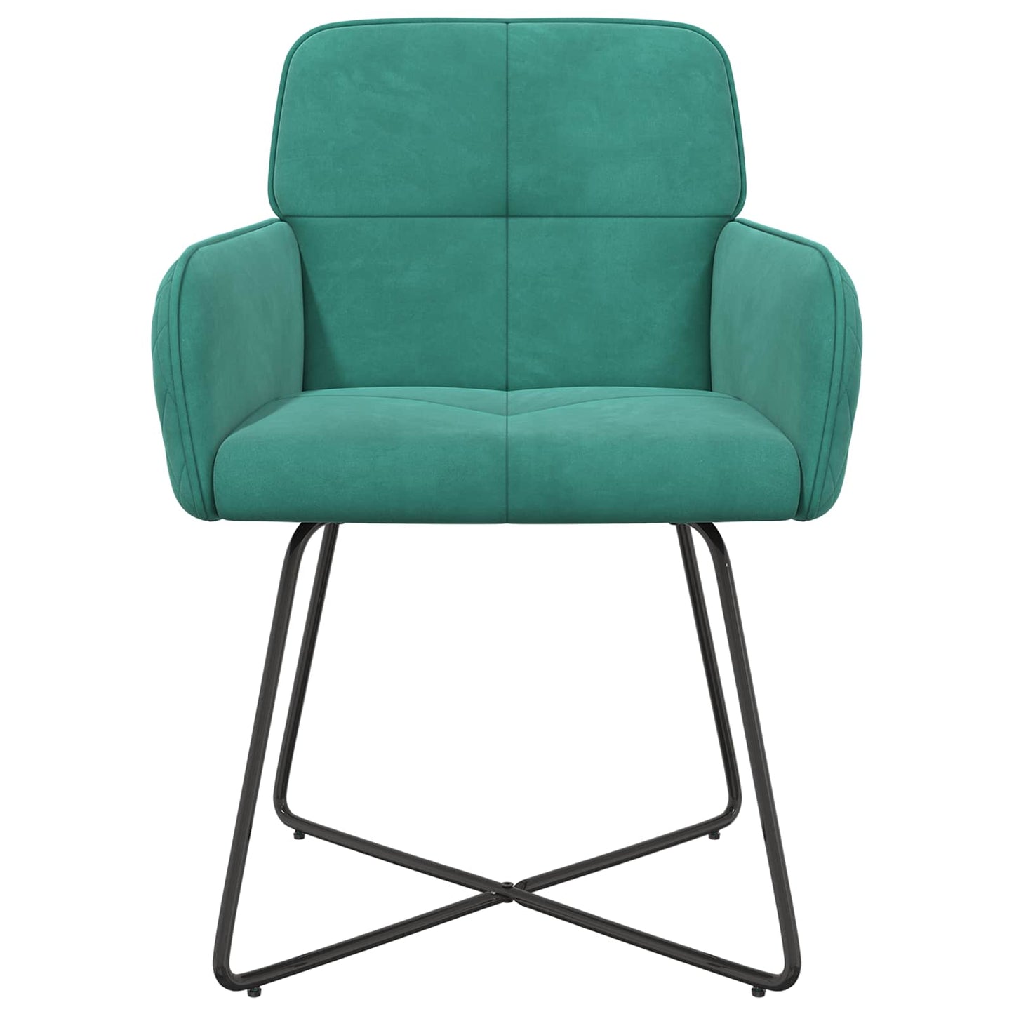 Spisestole 6 pcs Fløjl Turkis 59 x 56,5 x 86 cm