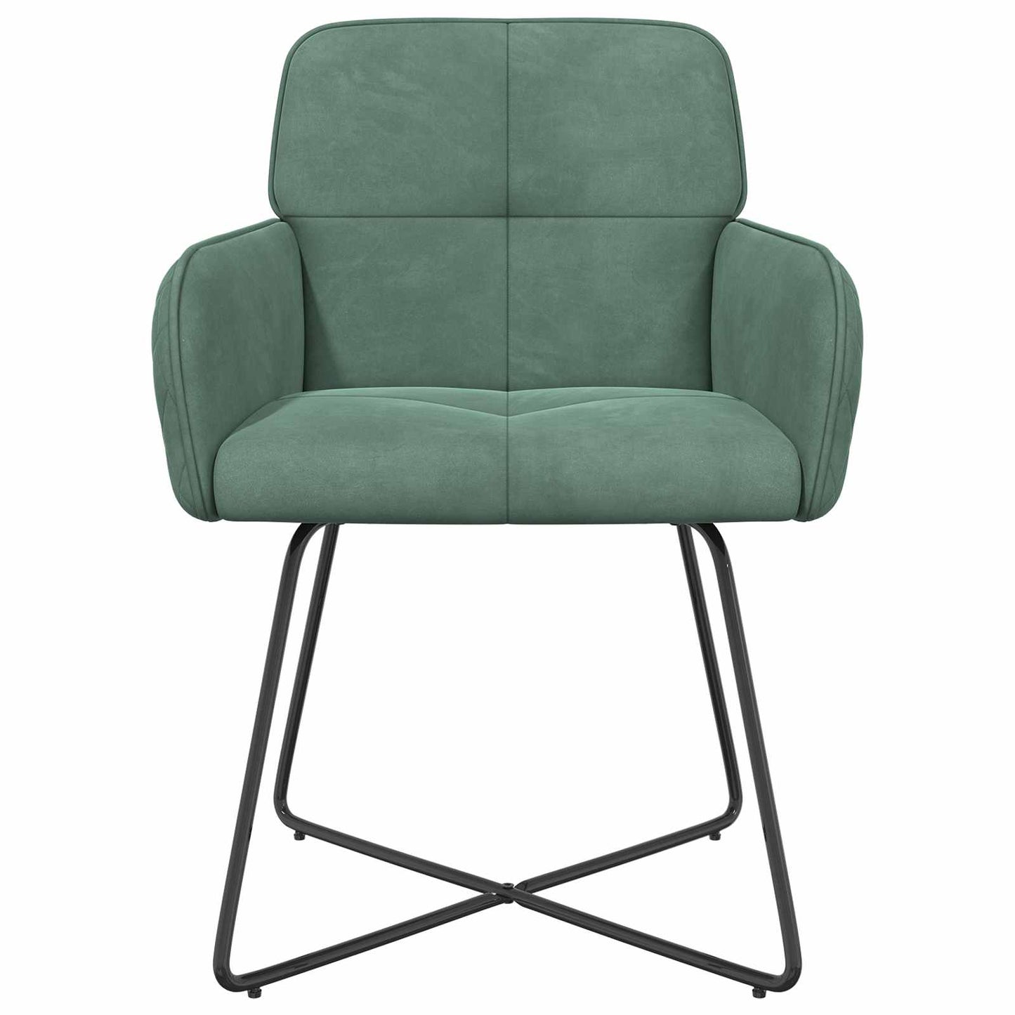 Spisestole 6 pcs Fløjl Havgrøn 59 x 56,5 x 86 cm