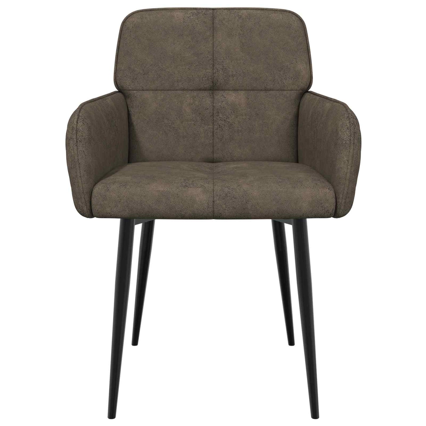 Spisestole 4 pcs Faux Suede Læder Mørkegrå 59 x 56,5 x 85 cm