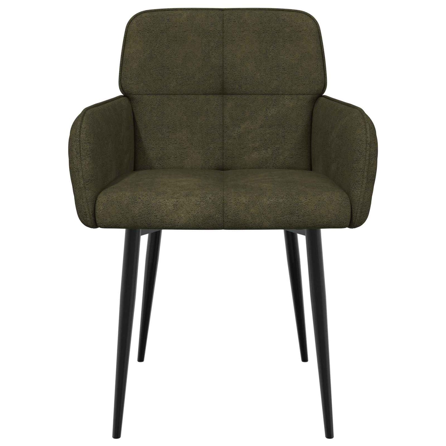 Spisestole 4 pcs Faux Suede Læder Army Grøn 59 x 56,5 x 85 cm