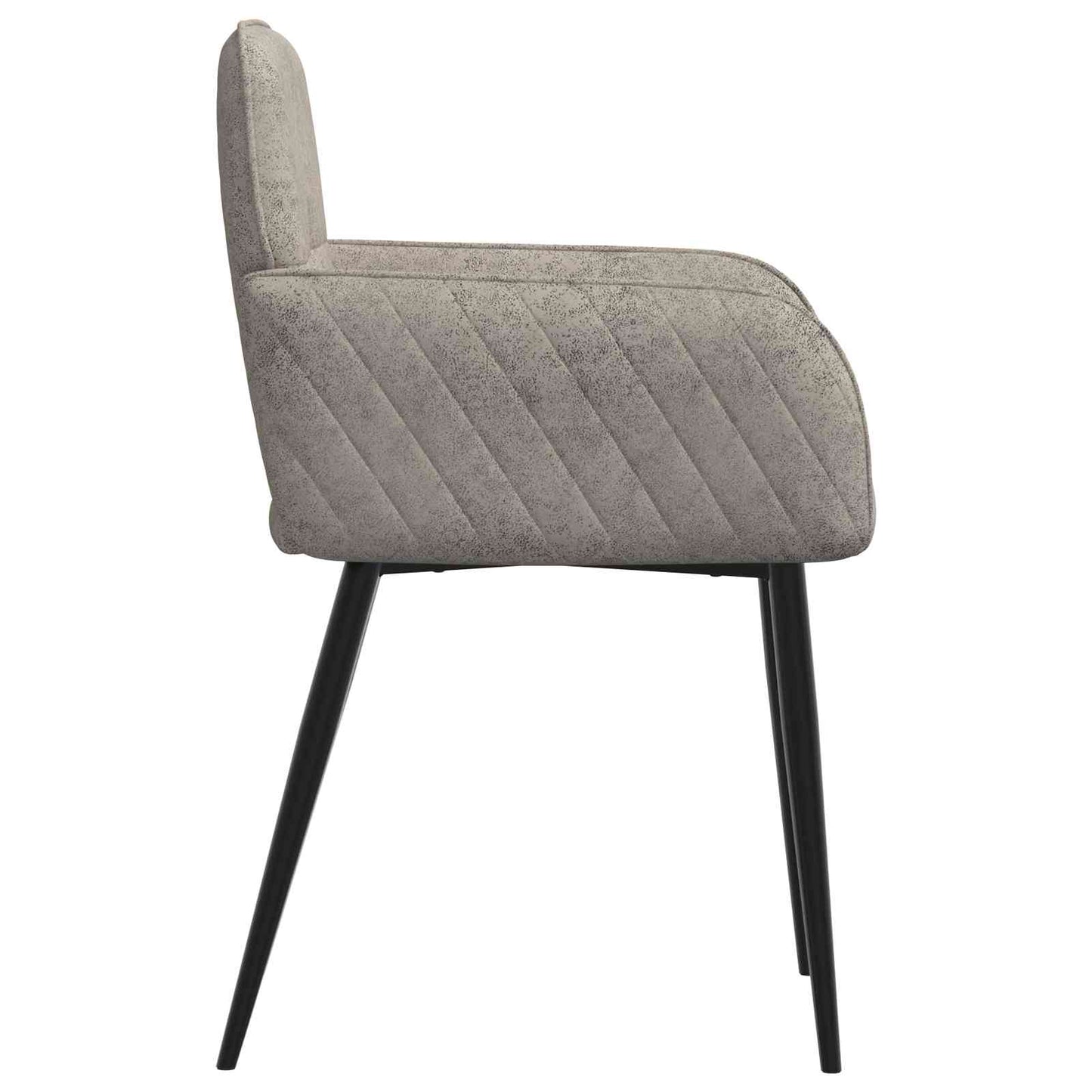 Spisestole 6 pcs Faux Suede Læder Lysegrå 59 x 56,5 x 85 cm