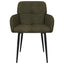 Spisestole 6 pcs Faux Suede Læder Army Grøn 59 x 56,5 x 85 cm