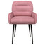 Spisestole 4 pcs Fløjl Lyserød 59 x 59,5 x 90 cm