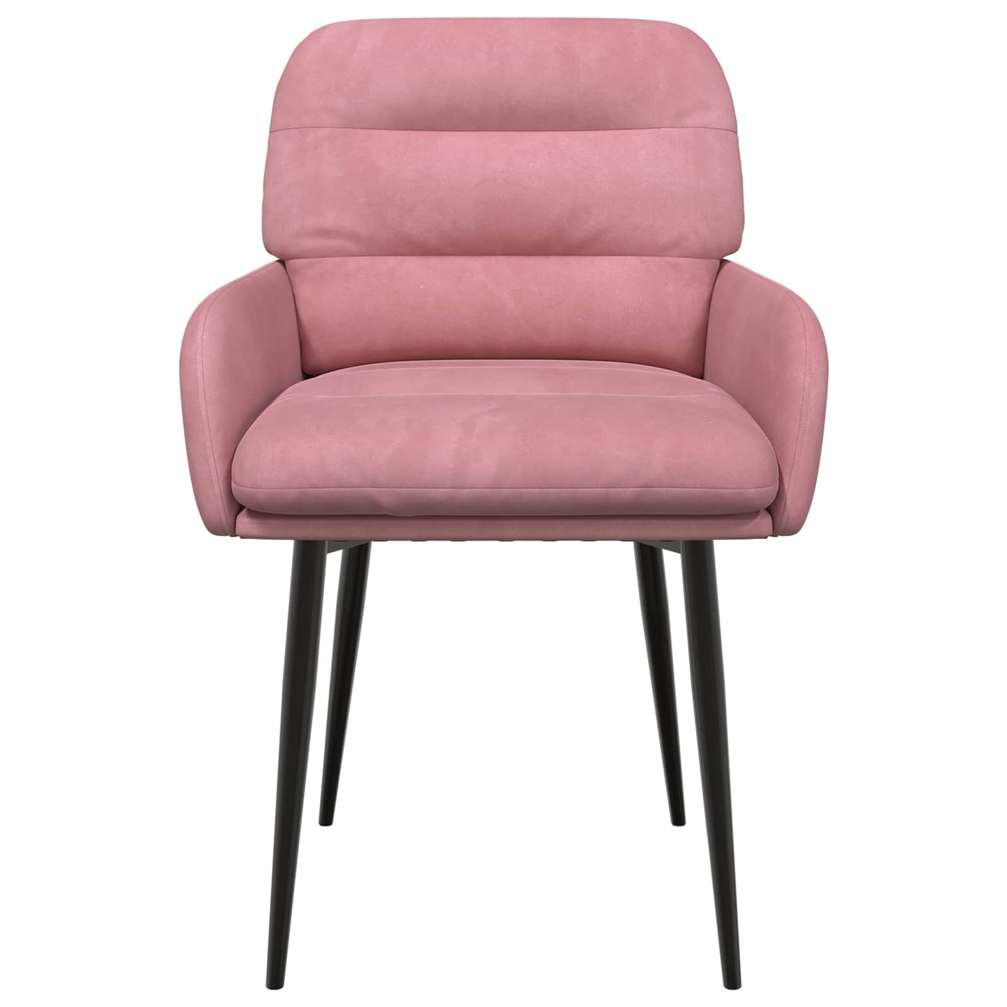 Spisestole 4 pcs Fløjl Lyserød 59 x 59,5 x 90 cm