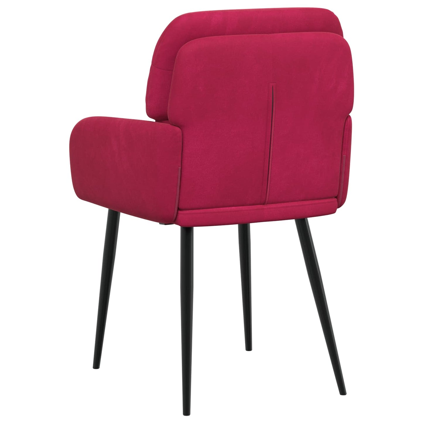 Spisestole 4 pcs Fløjl Vinrød 59 x 59,5 x 90 cm