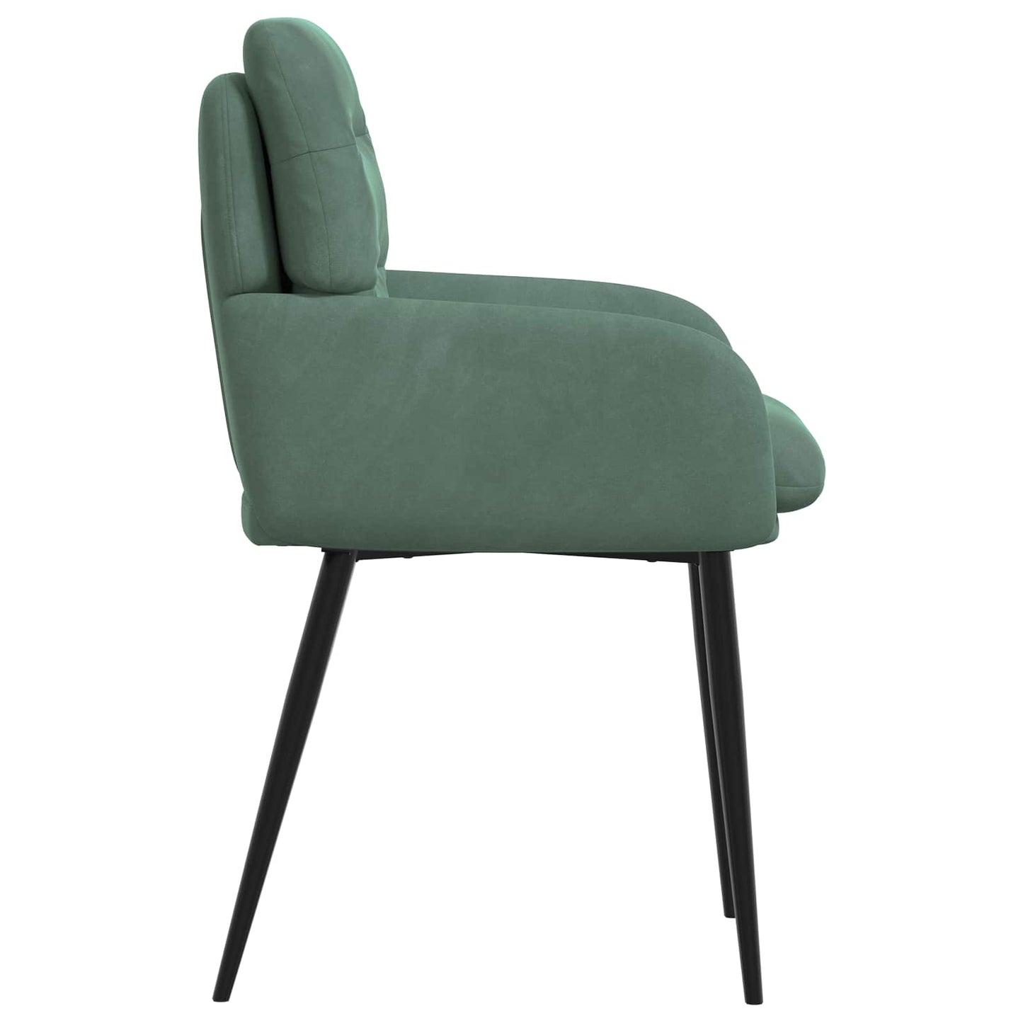 Spisestole 4 pcs Fløjl Havgrøn 59 x 59,5 x 90 cm