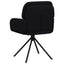 Svingende Spisestole 4 pcs Kunstlæder Sort 59 x 59,5 x 90 cm