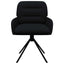 Svingende Spisestole 4 pcs Kunstlæder Sort 59 x 59,5 x 90 cm