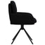 Svingende Spisestole 4 pcs Kunstlæder Sort 59 x 59,5 x 90 cm