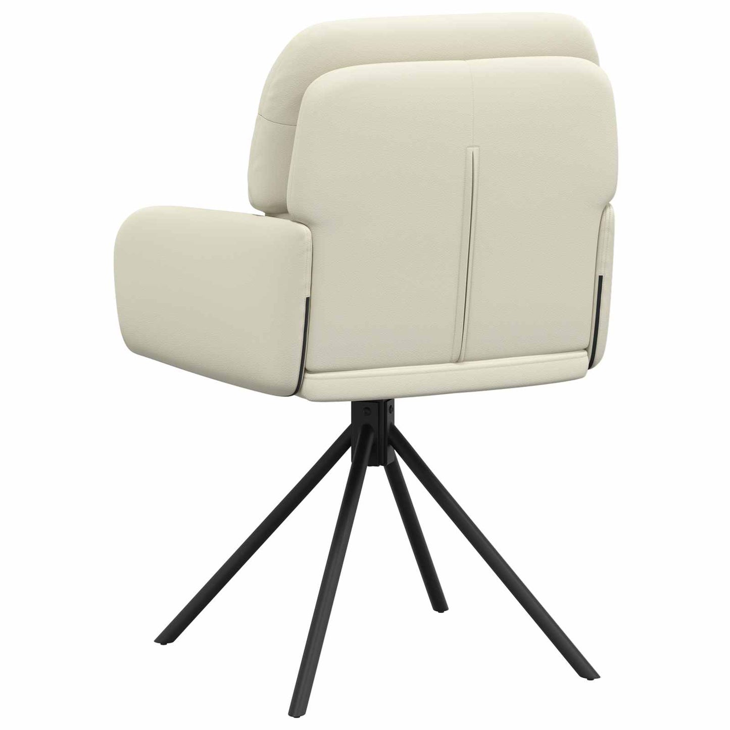 Svingende Spisestole 4 pcs Kunstlæder Cremefarvet
