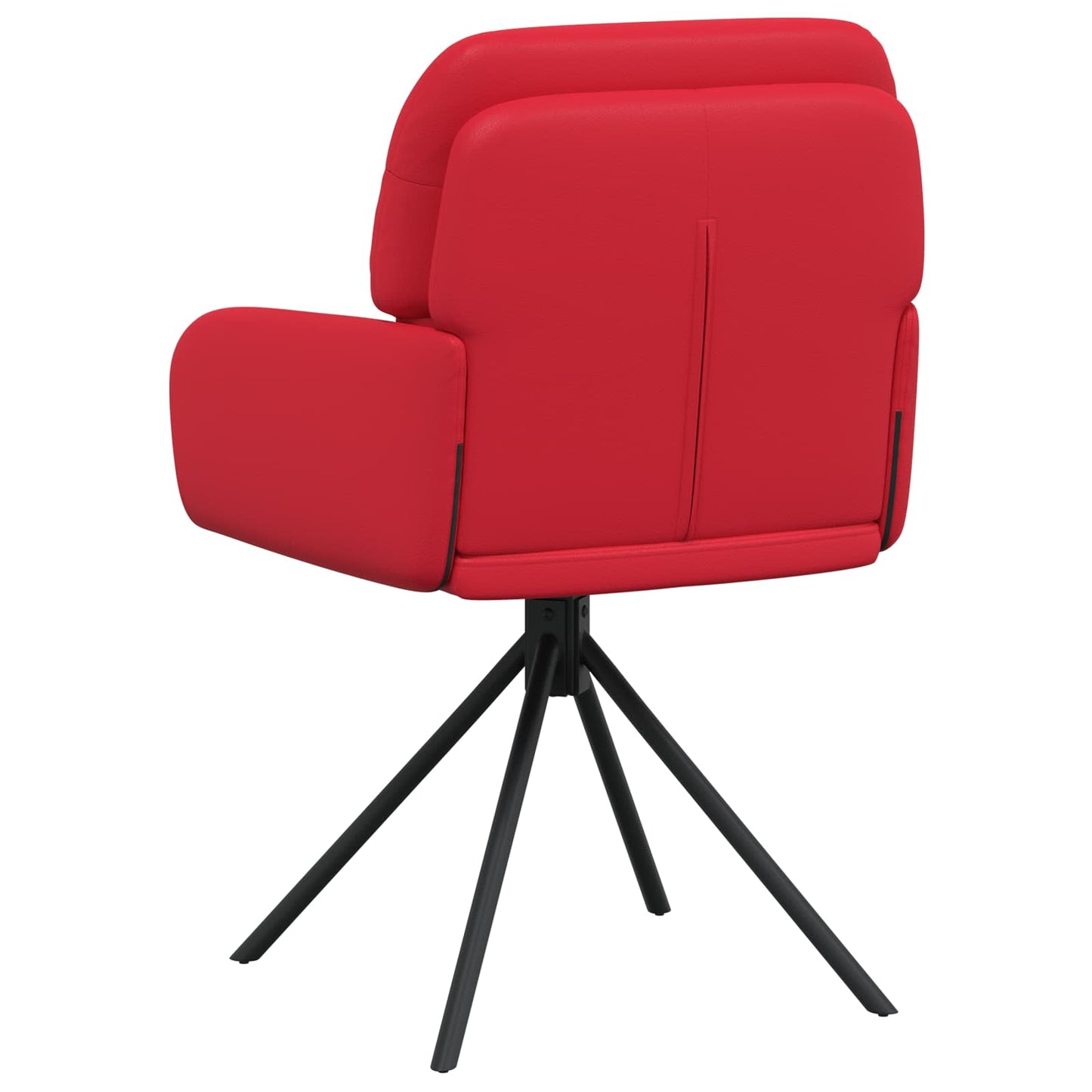Svingende Spisestole 4 pcs Kunstlæder Rød 59 x 59,5 x 90 cm