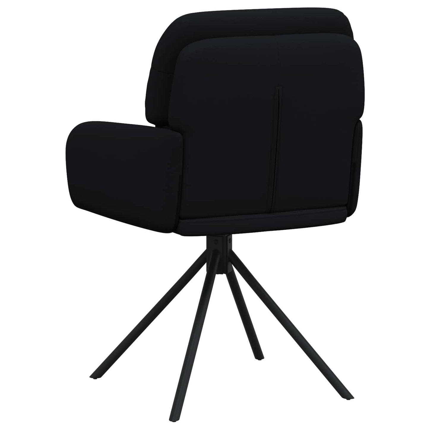 Svingende Spisestole 6 pcs Kunstlæder Sort 59 x 59,5 x 90 cm