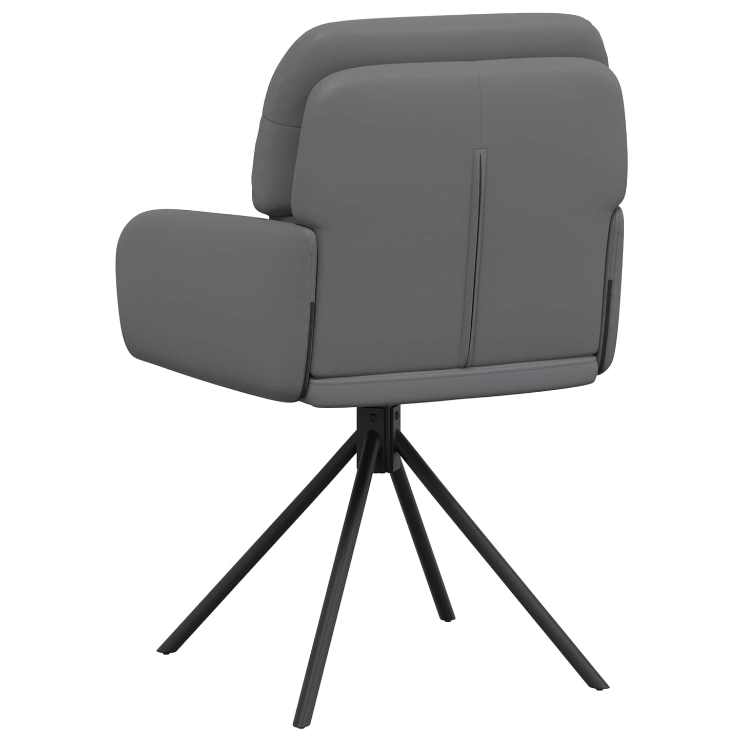 Svingende Spisestole 6 pcs Kunstlæder Grå 59 x 59,5 x 90 cm