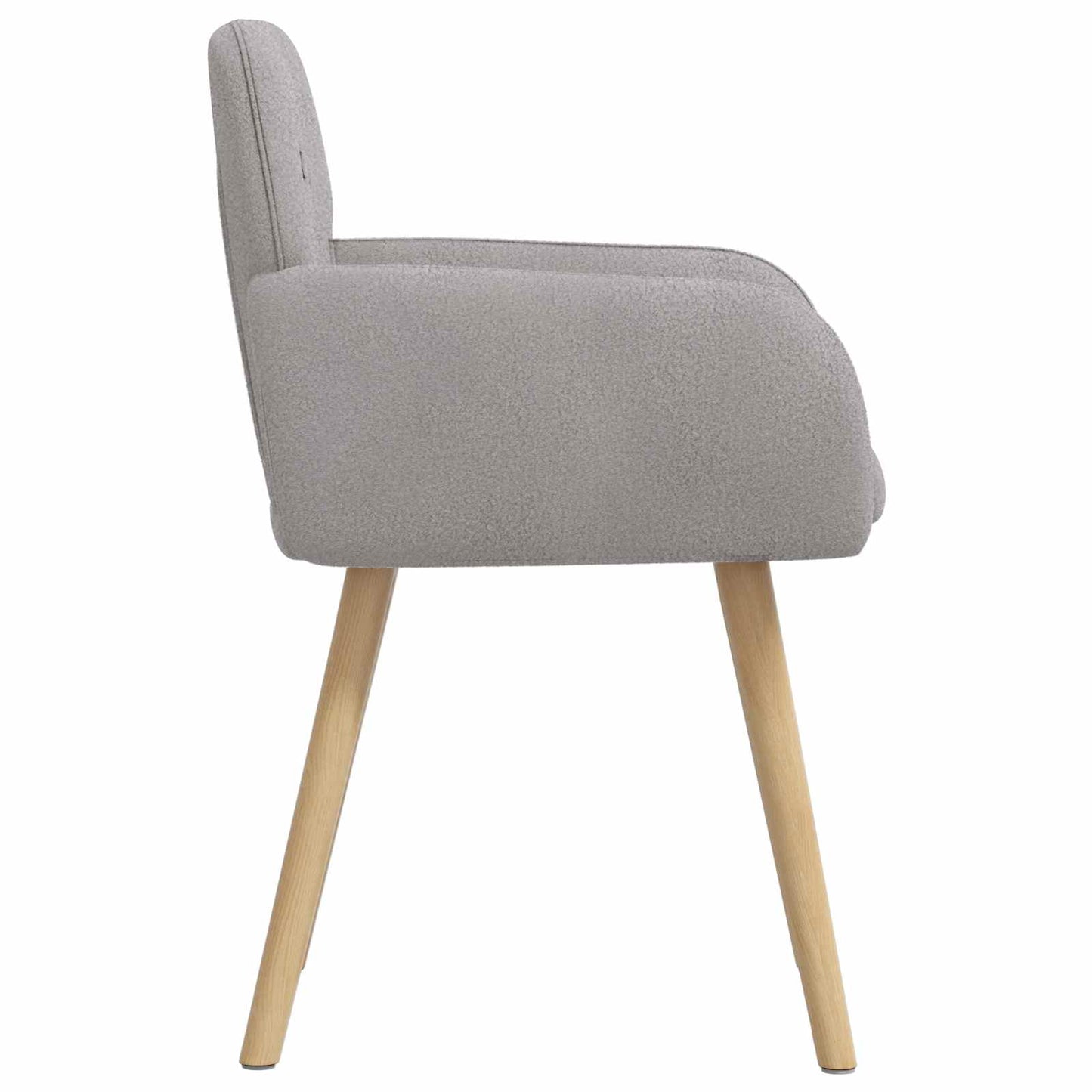 Spisestole 4 pcs Bouclé Lysegrå 59 x 57 x 85 cm