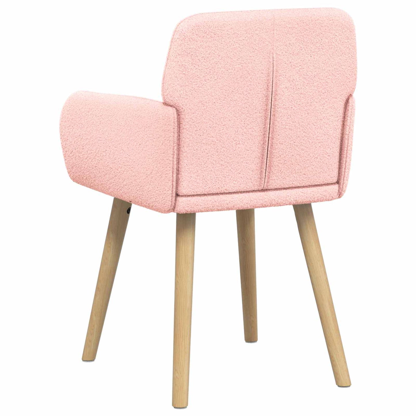 Spisestole 4 pcs Bouclé Lyserød 59 x 57 x 85 cm