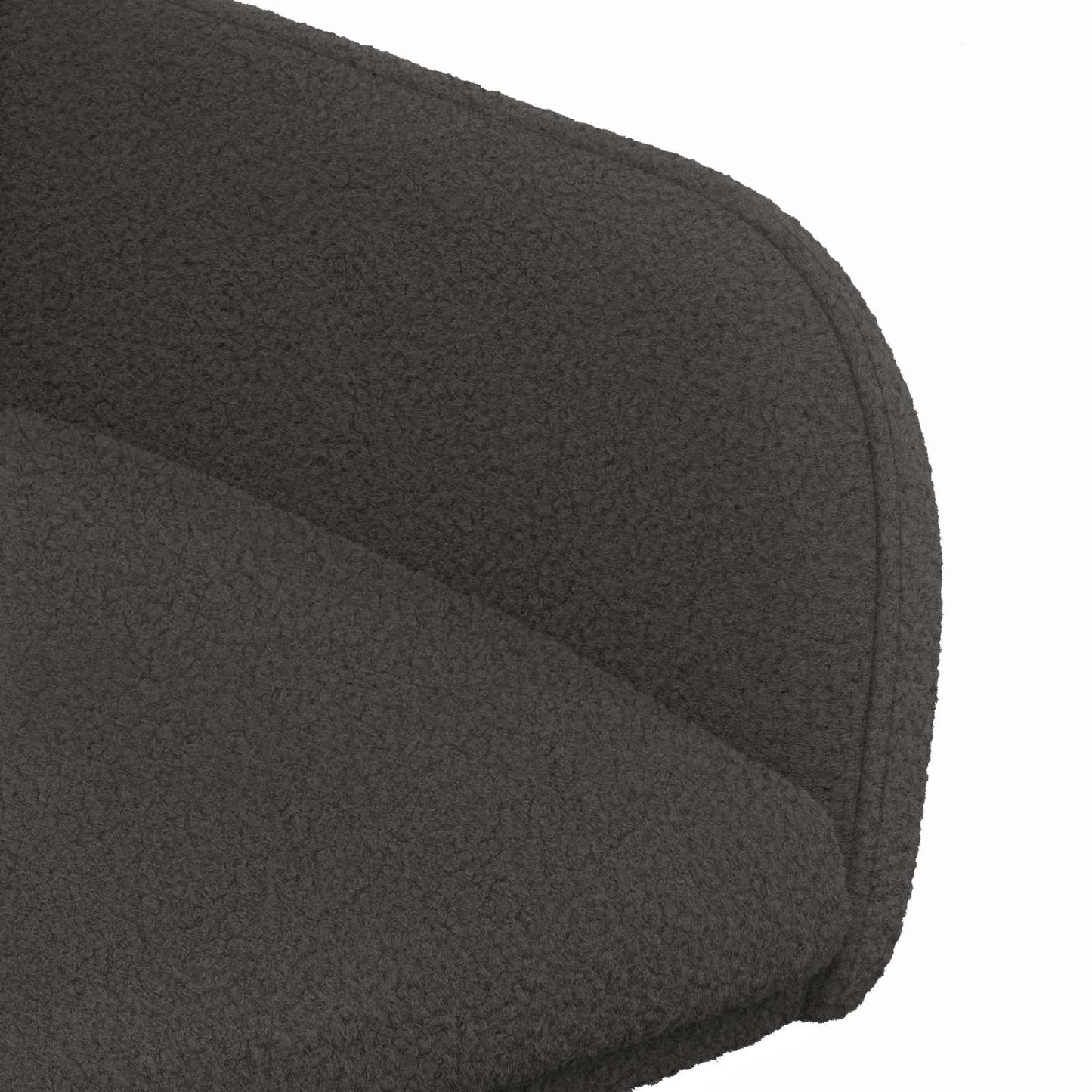 Spisestole 4 pcs Bouclé Mørkegrå 59 x 57 x 85 cm