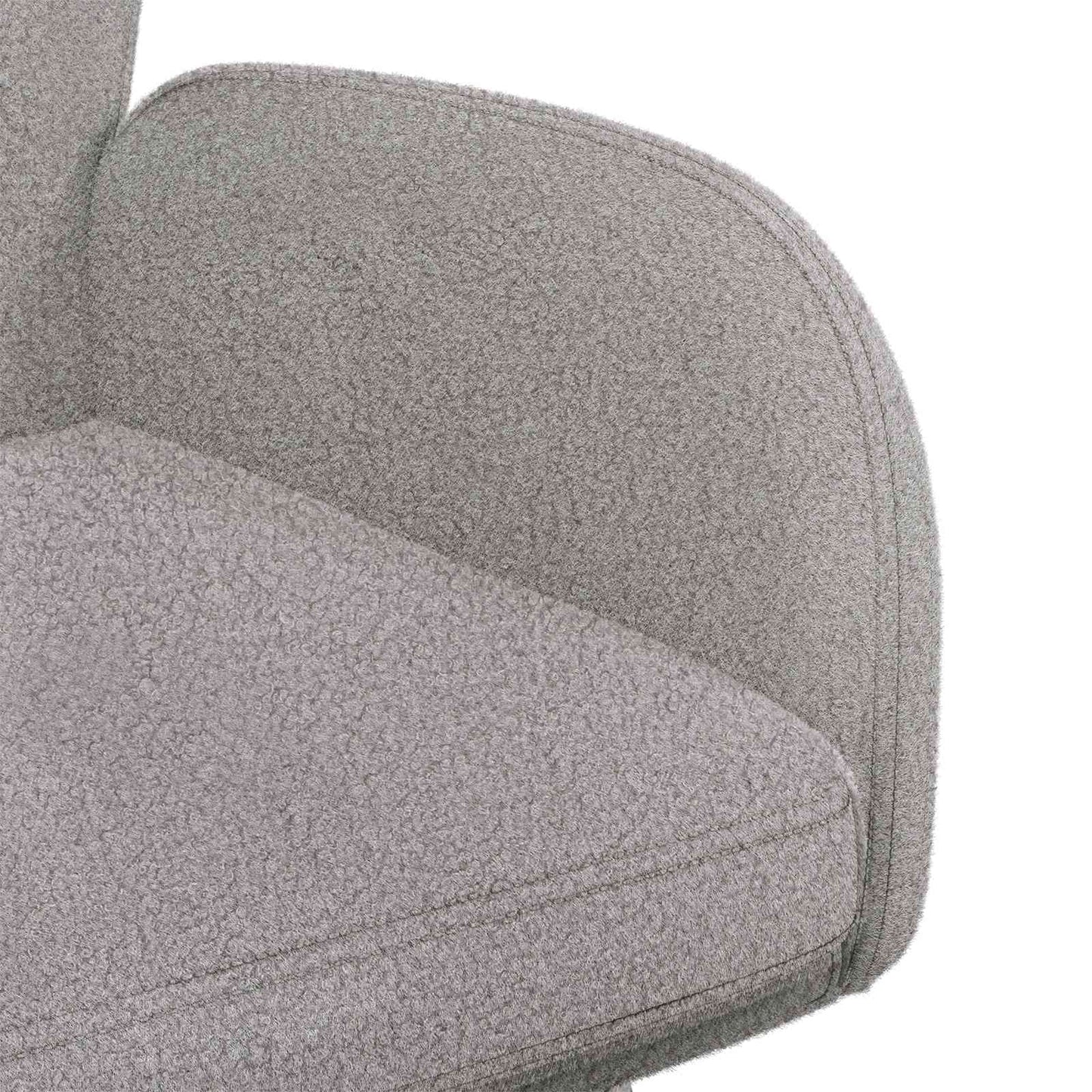 Spisestole 6 pcs Bouclé Lysegrå 59 x 57 x 85 cm