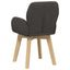 Spisestole 6 pcs Bouclé Mørkegrå 59 x 57 x 85 cm