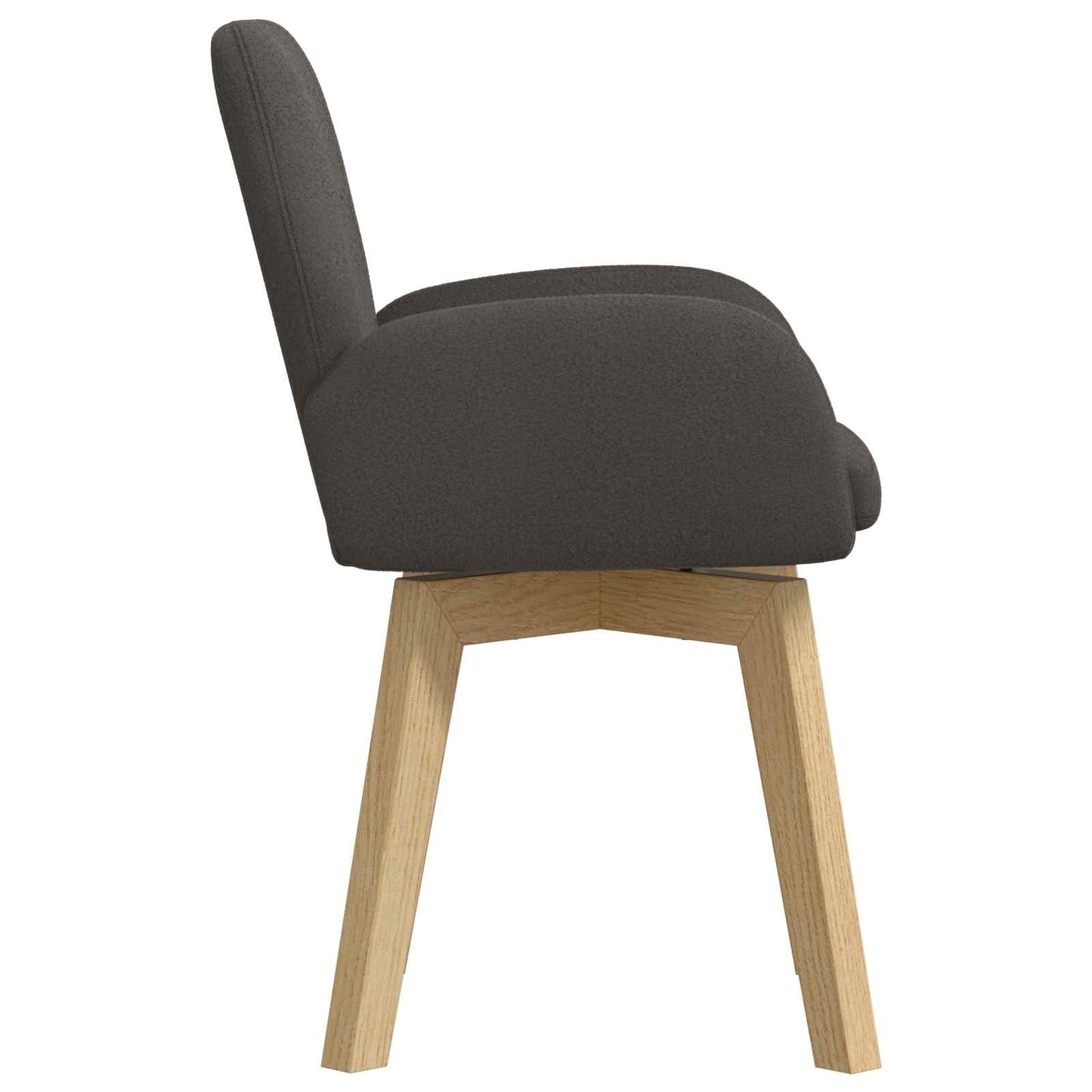 Spisestole 6 pcs Bouclé Mørkegrå 59 x 57 x 85 cm