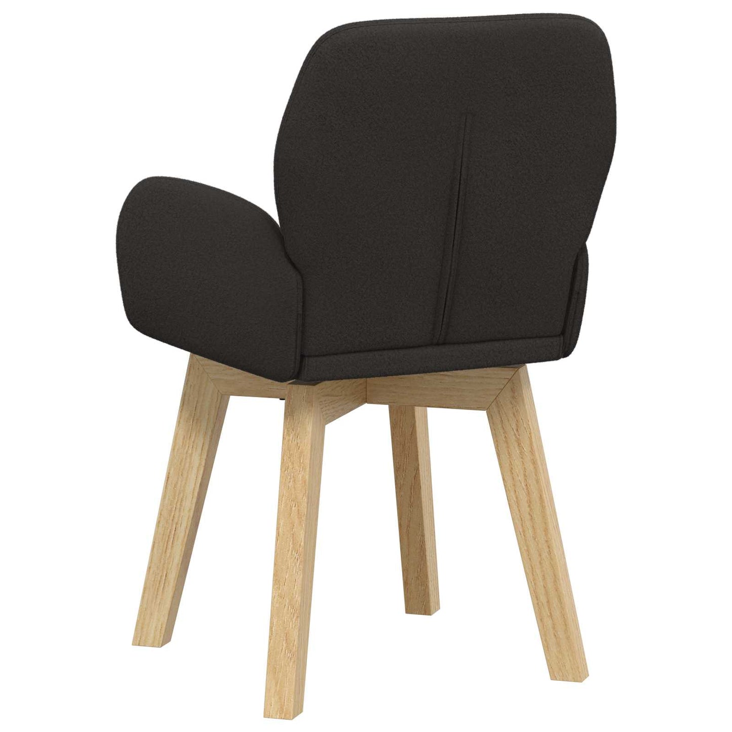 Svingende Spisestole 4 pcs Bouclé Sort 54 x 58 x 87 cm