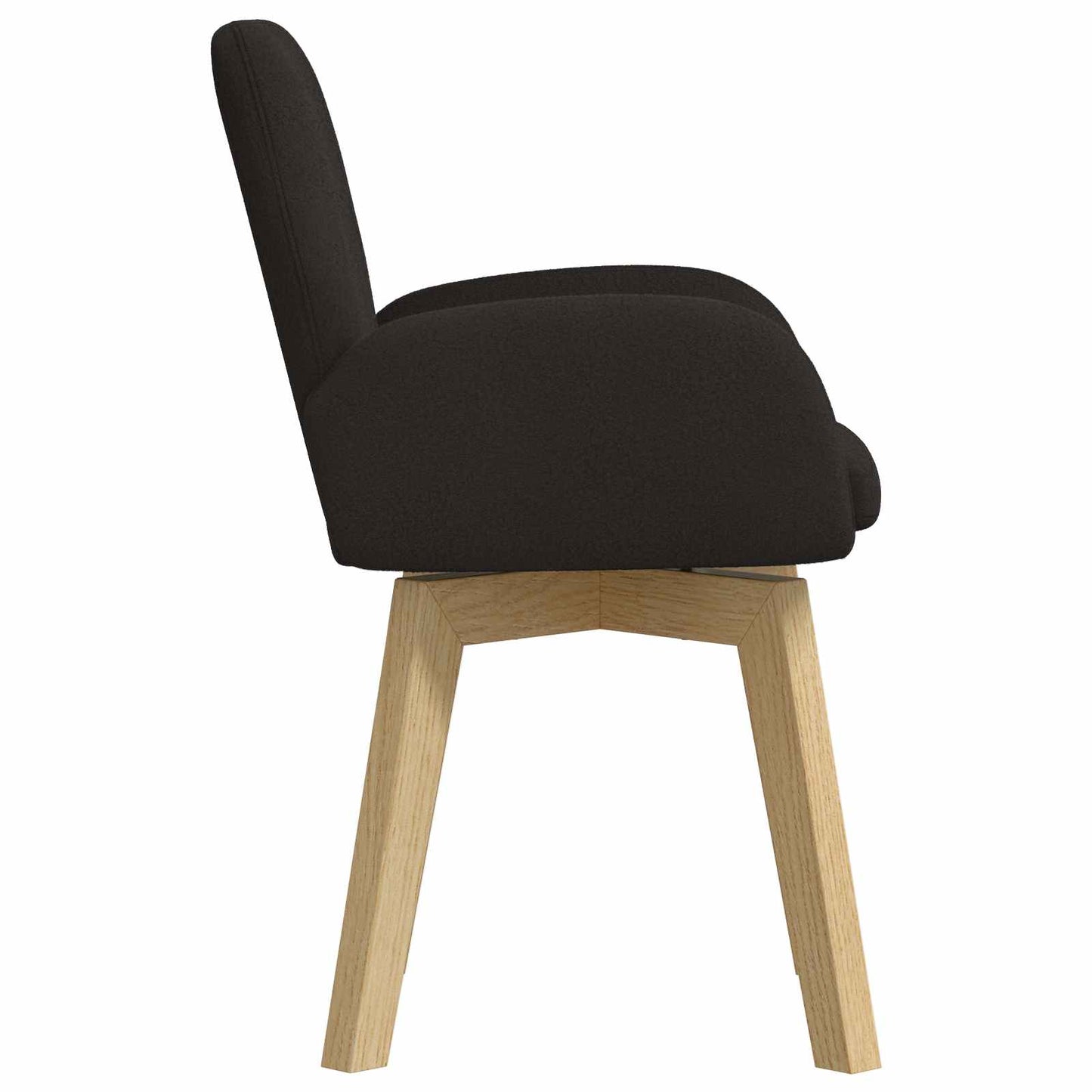 Svingende Spisestole 4 pcs Bouclé Sort 54 x 58 x 87 cm