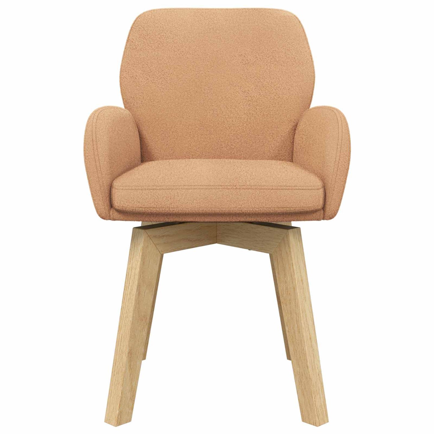 Svingende Spisestole 4 pcs Bouclé Beige 54 x 58 x 87 cm