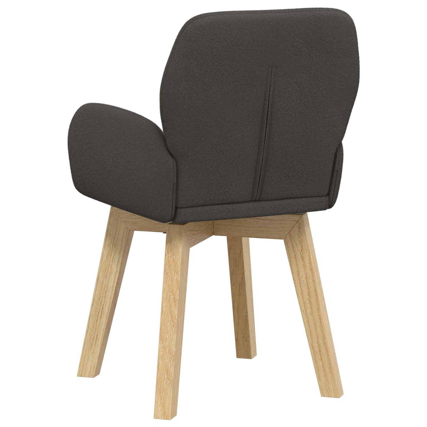 Svingende Spisestole 6 pcs Bouclé Mørkegrå 54 x 58 x 87 cm