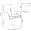 Drejestole 2 stk. 54 x 58 x 90 cm Sort Stof