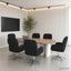 Drejestole 6 stk. 54 x 58 x 90 cm Sort Stof