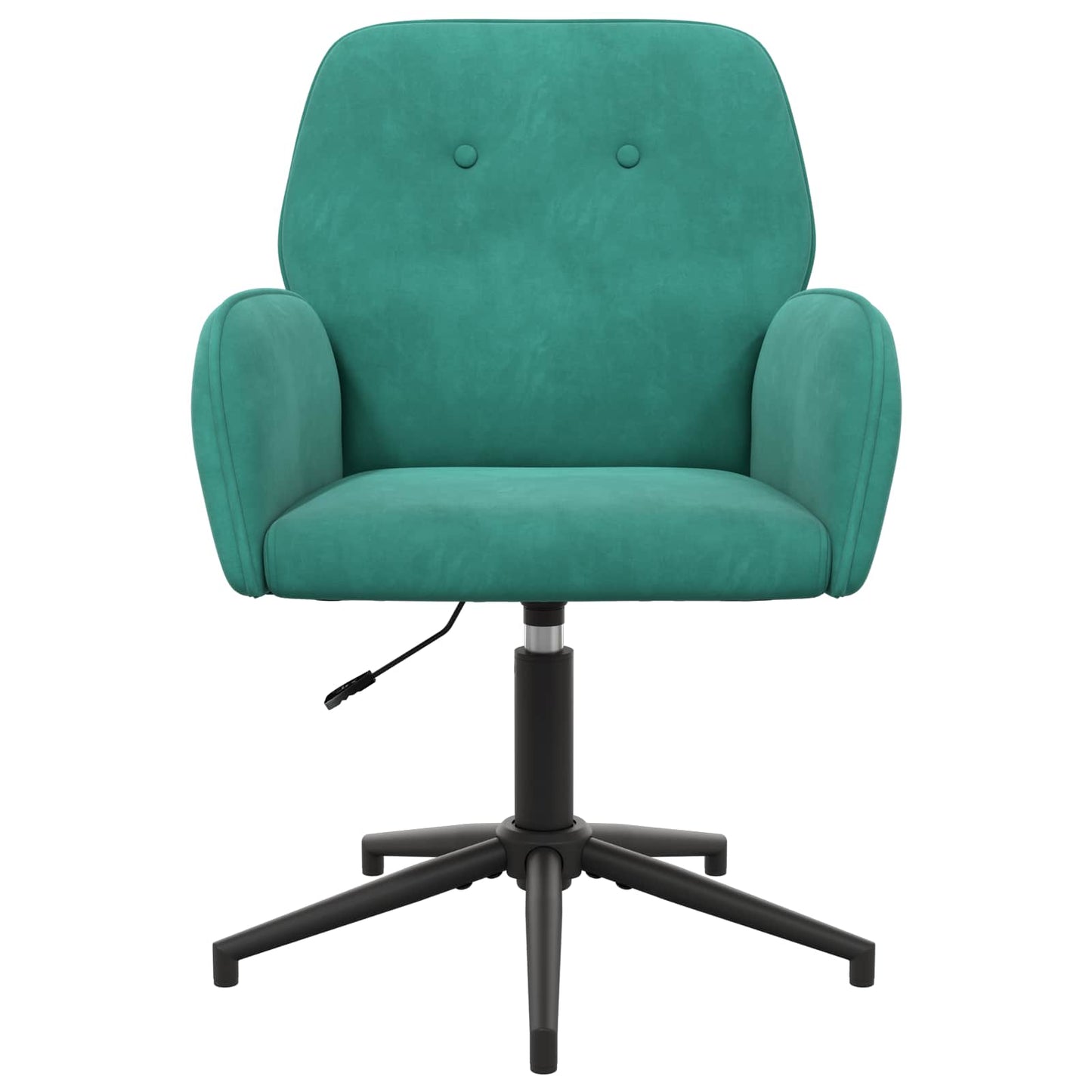 Drejestole 4 stk. 54 x 55 x 90 cm Turkis Fløjl