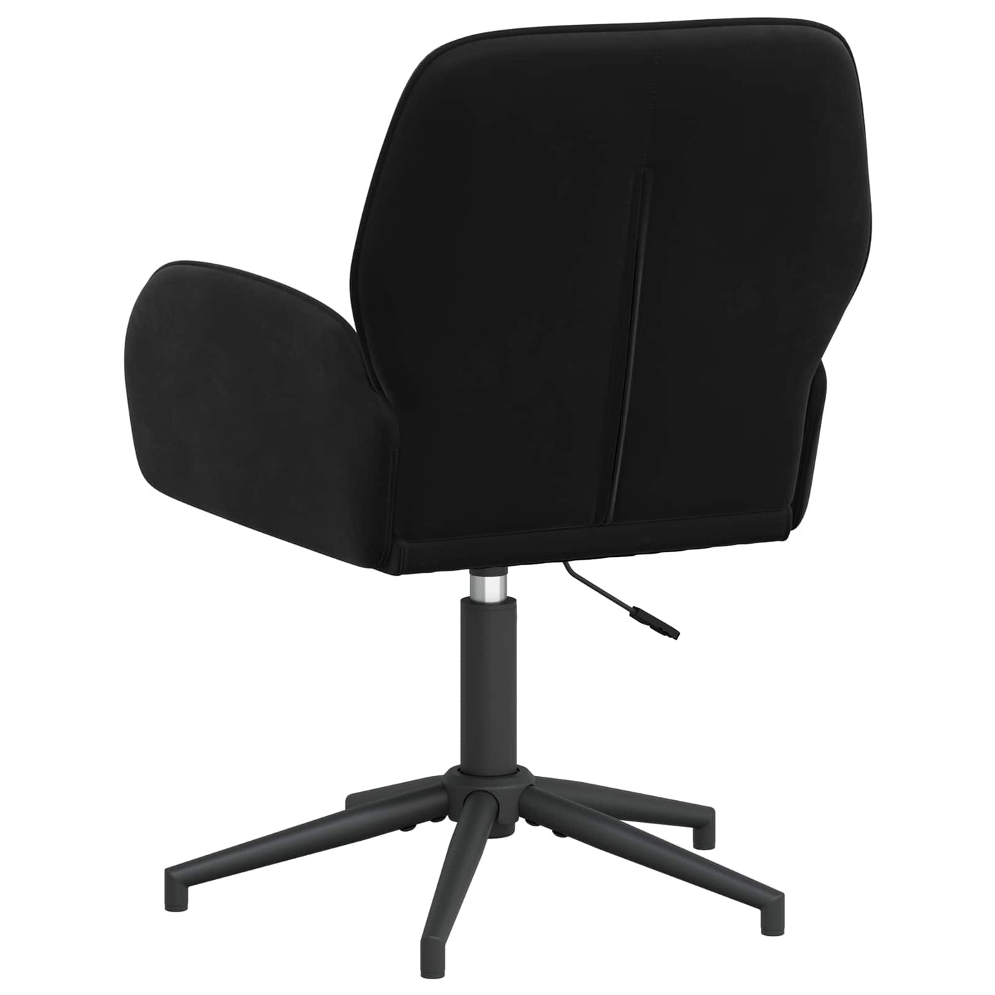 Drejestole 6 stk. 54 x 55 x 90 cm Sort Fløjl
