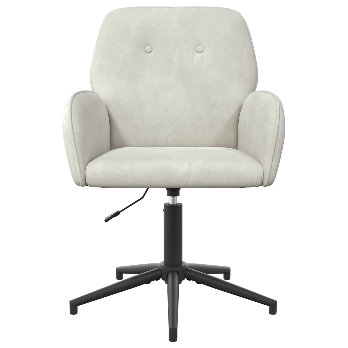 Drejestole 6 stk. 54 x 55 x 90 cm Cremefarvet Fløjl
