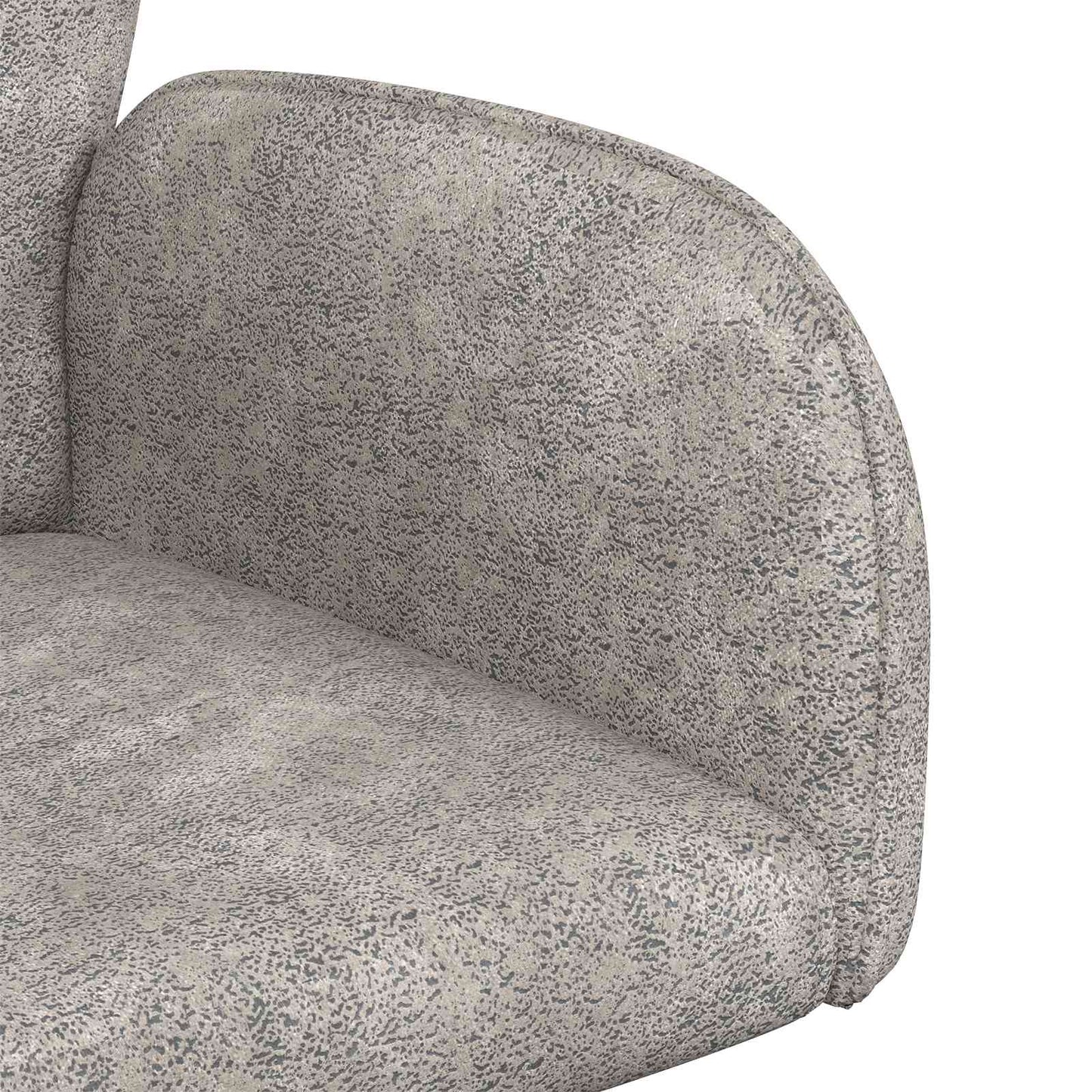 Svingende Spisestole 4 pcs Faux Suede Læder Lysegrå