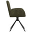 Svingende Spisestole 4 pcs Faux Suede Læder Army Grøn