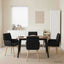 Spisestole 4 pcs Stof Sort 60 x 56 x 96 cm