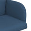 Spisestole 4 pcs Stof Blå 60 x 56 x 96 cm